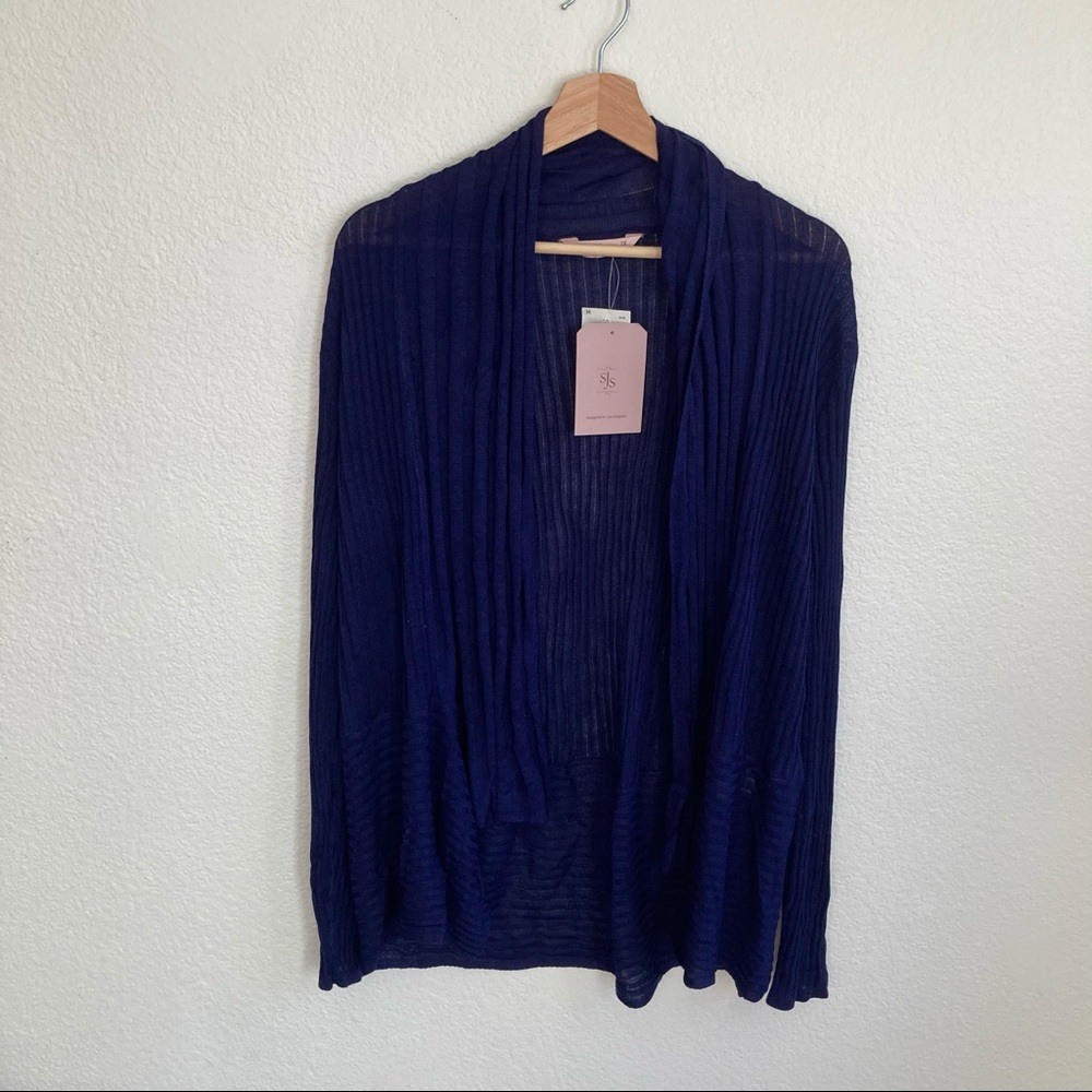 sjs open front cardigan rayon NEW long sleeve